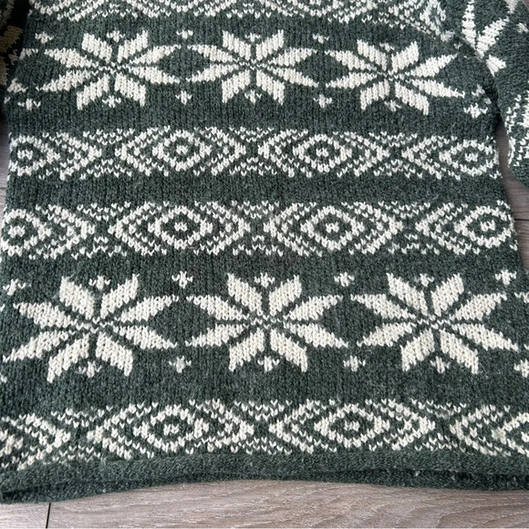 Vintage Daniel Hechter Snowflakes Wool  Blend Chunky Christmas Ugly Sweater - Picture 10 of 15